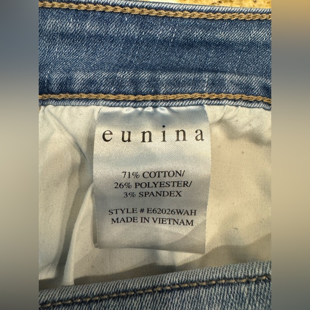 Eunina Bella Womens Super High Rise Skinny Ankle Jeans Size 13 Stretch - Picture 5 of 8